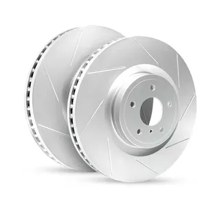 R1 Concepts WEPN1-73028 Brake Rotor- Slotted - Silver
